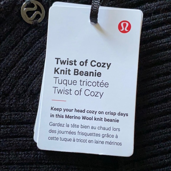 Lululemon Black Twist of Cozy Beanie Winter Hat - Picture 5 of 8